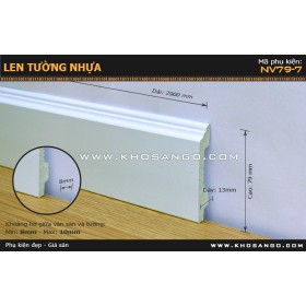 Len Tường nhựa NV79-7